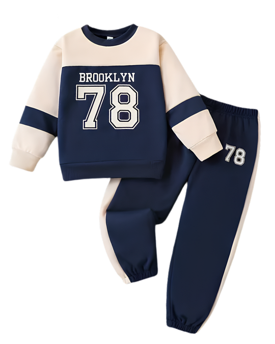 BROOKLYN 78 FLEECE SWEATSHIRT & TROUSER SET