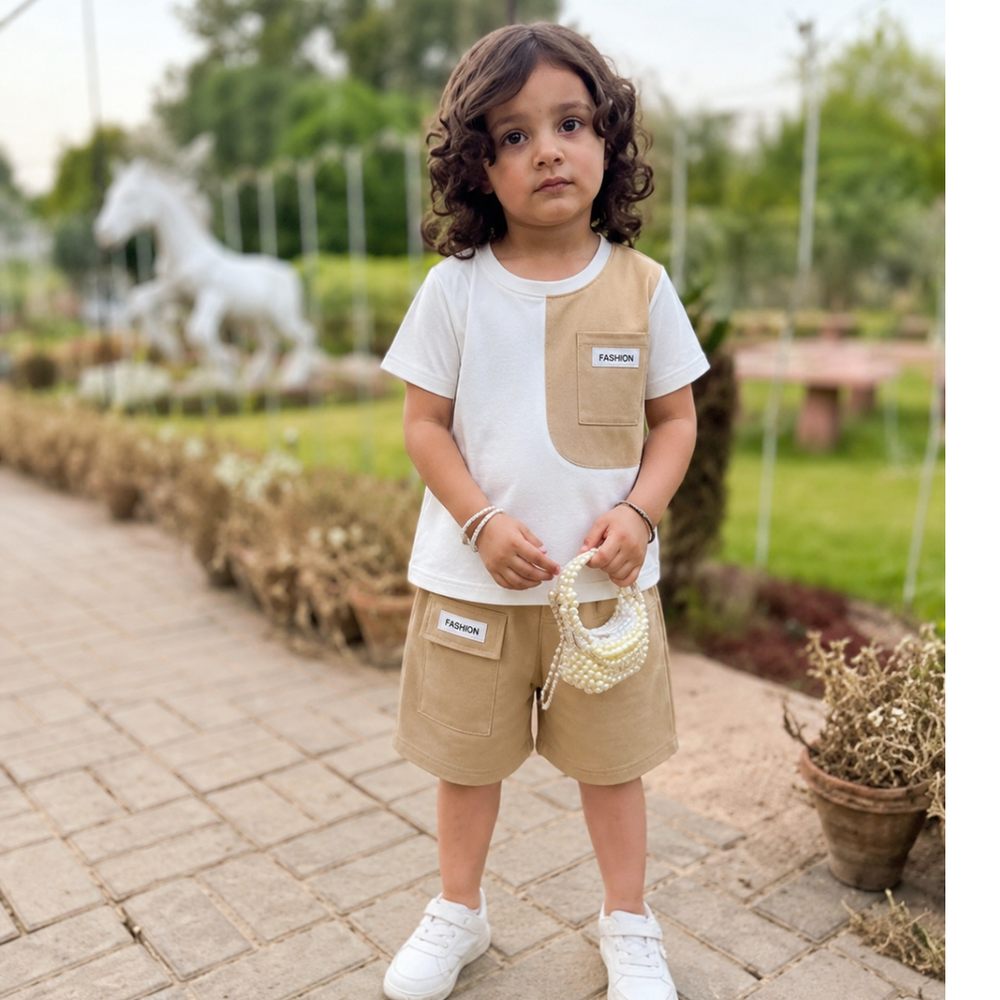 KIDS LUXURY CASUAL SHORT SET