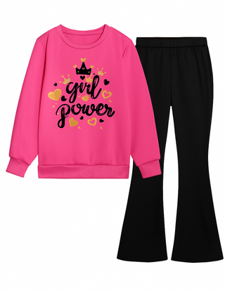 GIRL POWER CASUAL FLEECE  TRACKSUIT