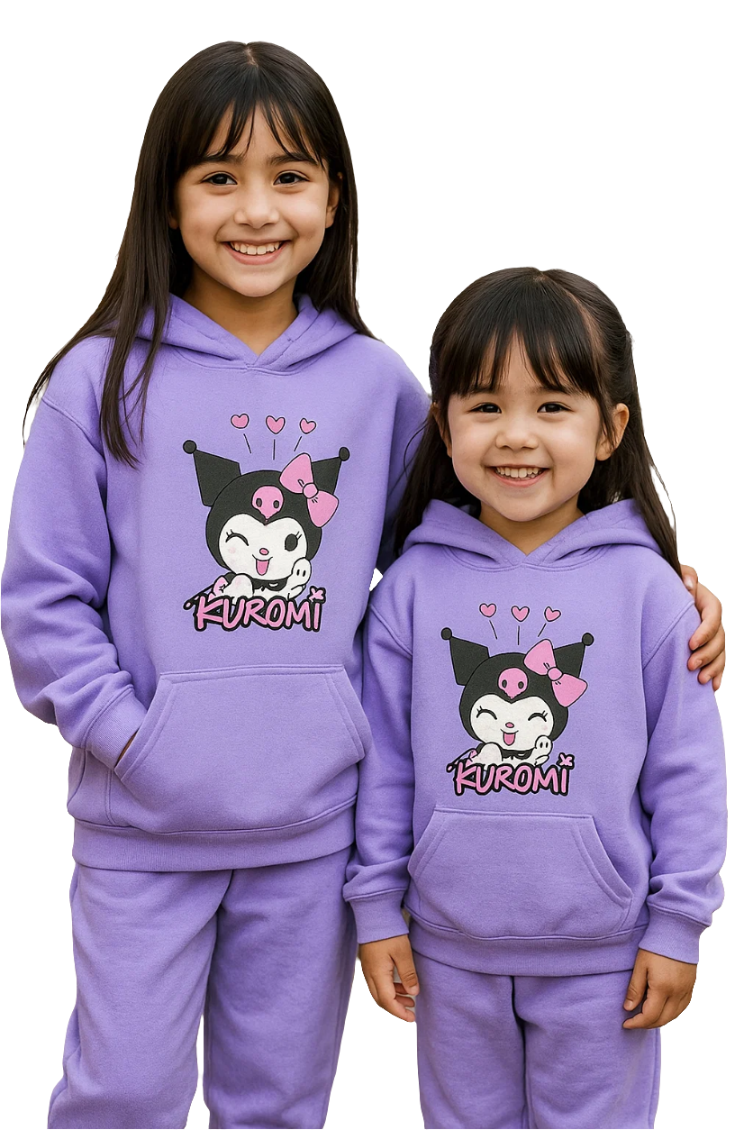 KUROMI RABBIT FLEECE HOODIE TRACKSUIT