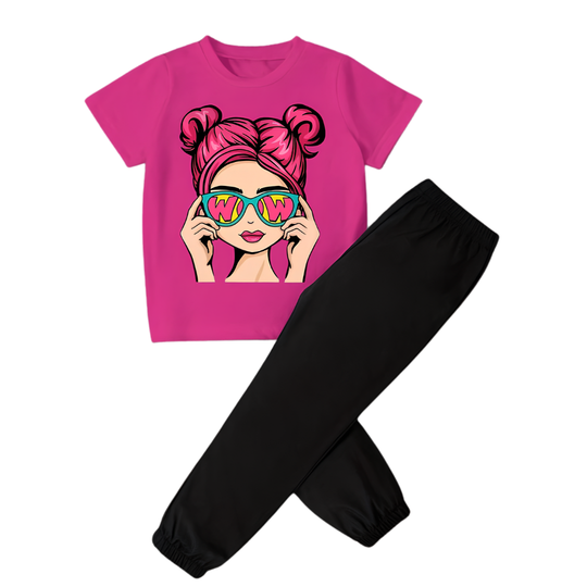 BARBIE WITH GLASSES TROUSER SET