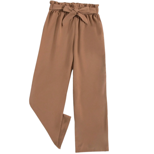 GIRLS BAGGY TROUSERS – BEIGE