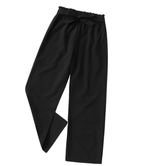 Girls Baggy Trousers – Black