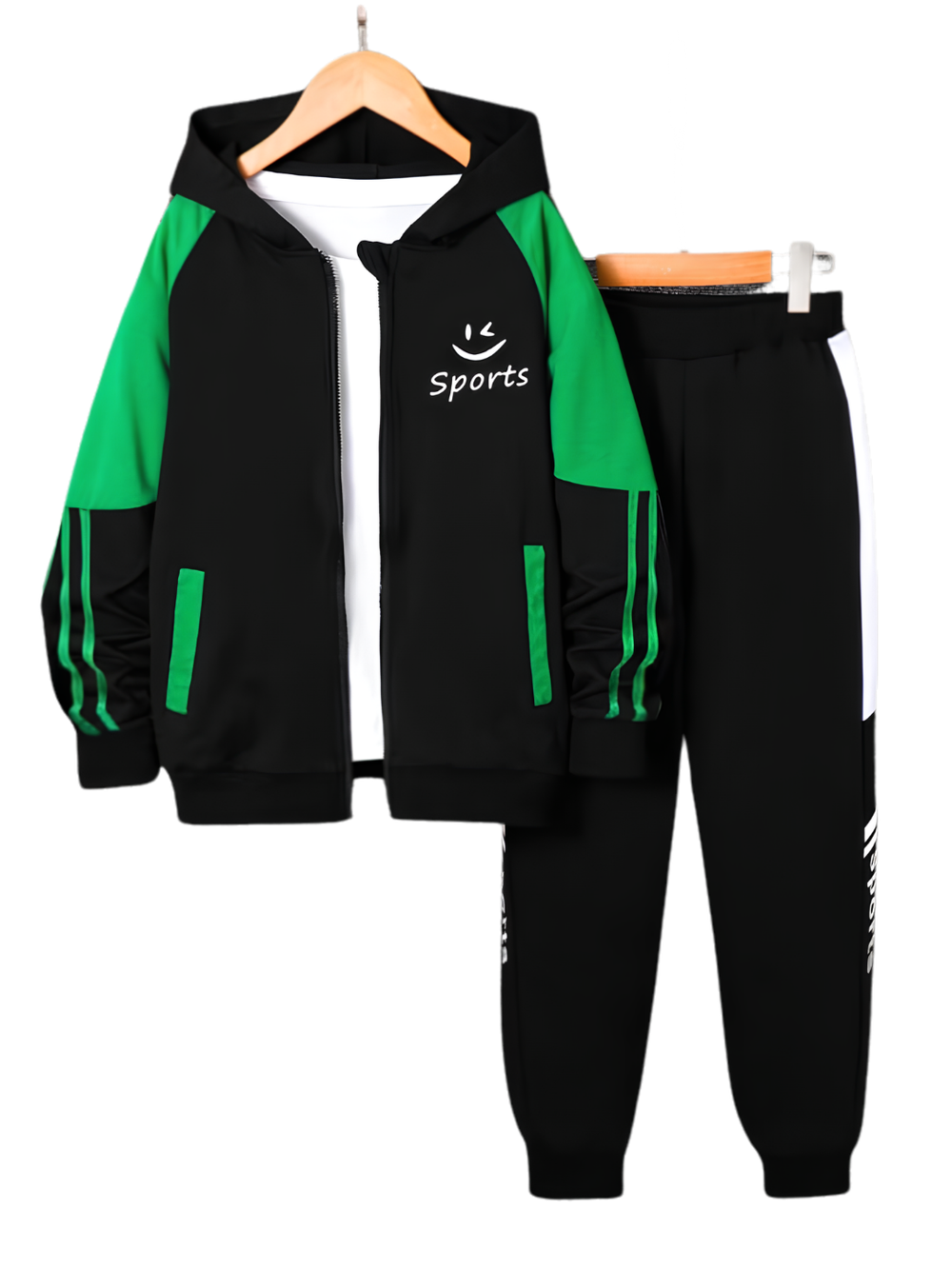 KIDS CASUAL SPORTSWEAR HOODIE & TROUSER SET