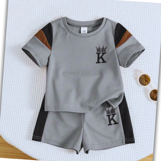 BOYS ROYAL STYLE SUMMER SHORT SET