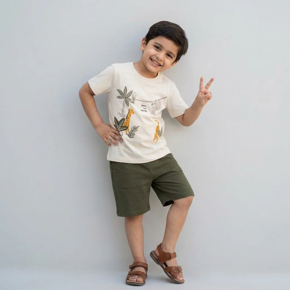 LOVE OUR EARTH SHORT SET