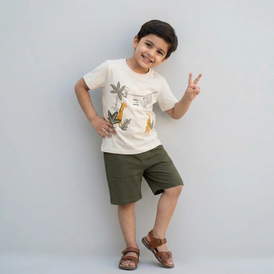 LOVE OUR EARTH SHORT SET