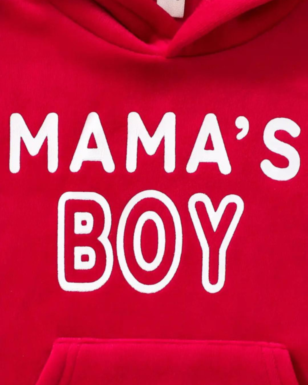 MAMA'S BOY printed detail on boys fleece hoodie tracksuit
