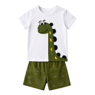 DINO BUDDY SUMMER SHORT SET FOR KIDS