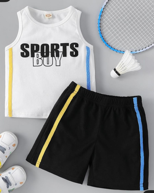 SPORTS BOY SANDO SHORT SET