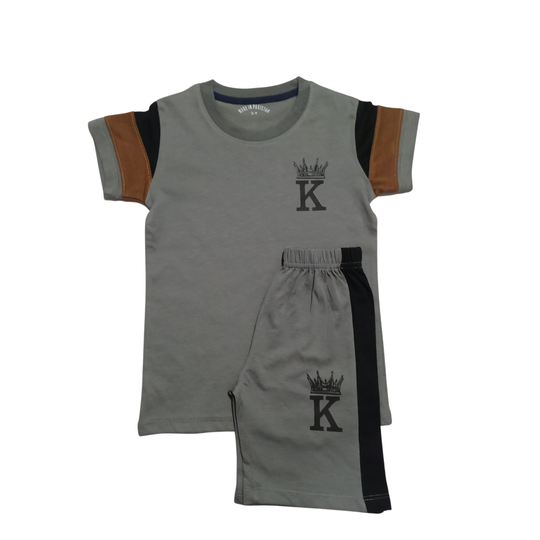 BOYS ROYAL STYLE SUMMER SHORT SET